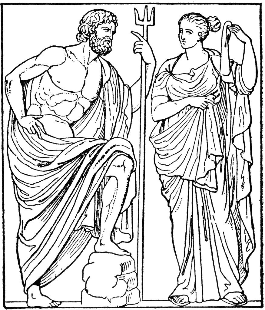 Dessin Mythologie Grecque #109772 (Dieux et Déesses) à colorier