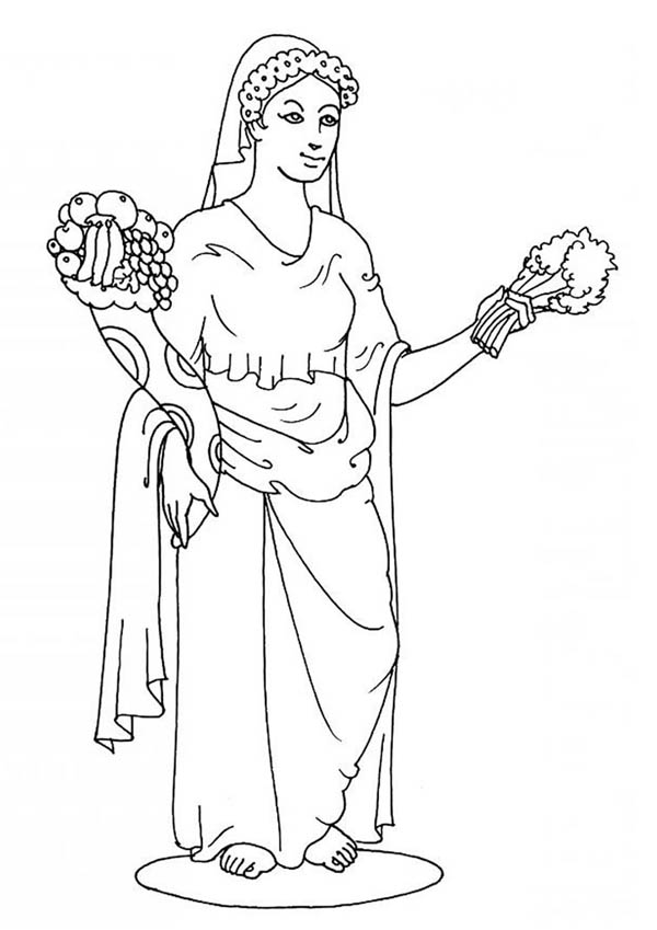 Dessin à colorier: Mythologie Grecque (Dieux et Déesses) #109952 - Coloriages à Imprimer Gratuits
