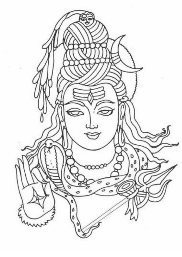 Dessin à colorier: Mythologie Hindou (Dieux et Déesses) #109217 - Coloriages à Imprimer Gratuits
