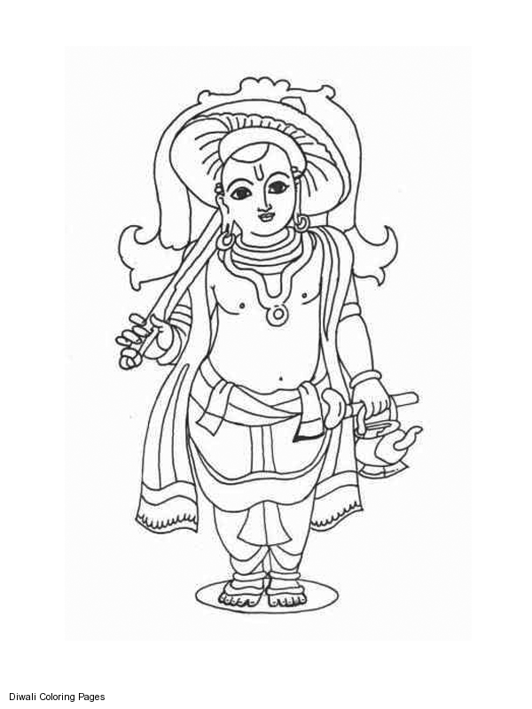 Dessin à colorier: Mythologie Hindou (Dieux et Déesses) #109235 - Coloriages à Imprimer Gratuits