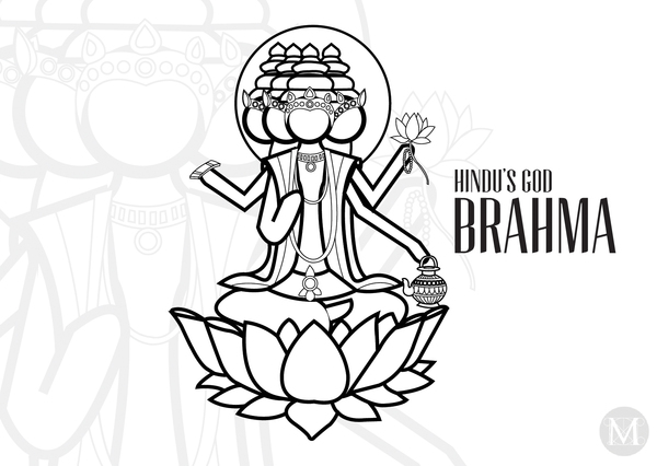 Dessin à colorier: Mythologie Hindou (Dieux et Déesses) #109238 - Coloriages à Imprimer Gratuits