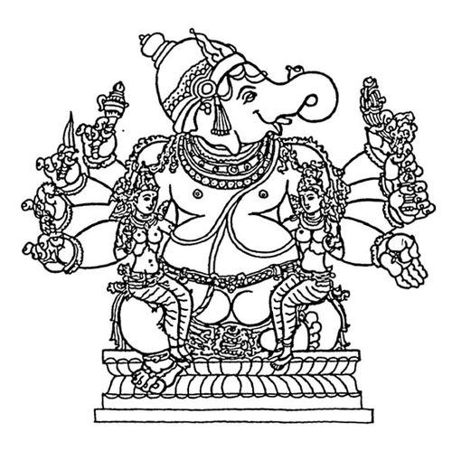 Dessin à colorier: Mythologie Hindou (Dieux et Déesses) #109245 - Coloriages à Imprimer Gratuits