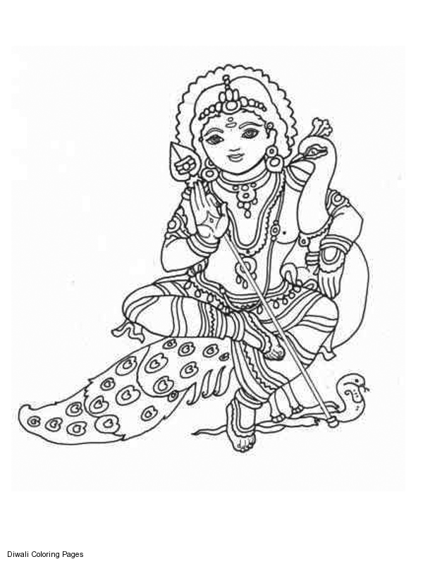 Dessin à colorier: Mythologie Hindou (Dieux et Déesses) #109256 - Coloriages à Imprimer Gratuits