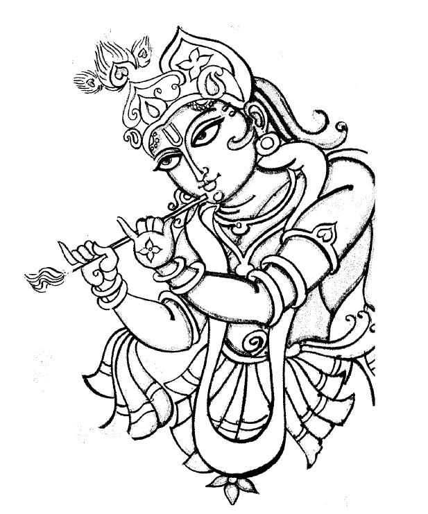 Dessin à colorier: Mythologie Hindou (Dieux et Déesses) #109257 - Coloriages à Imprimer Gratuits