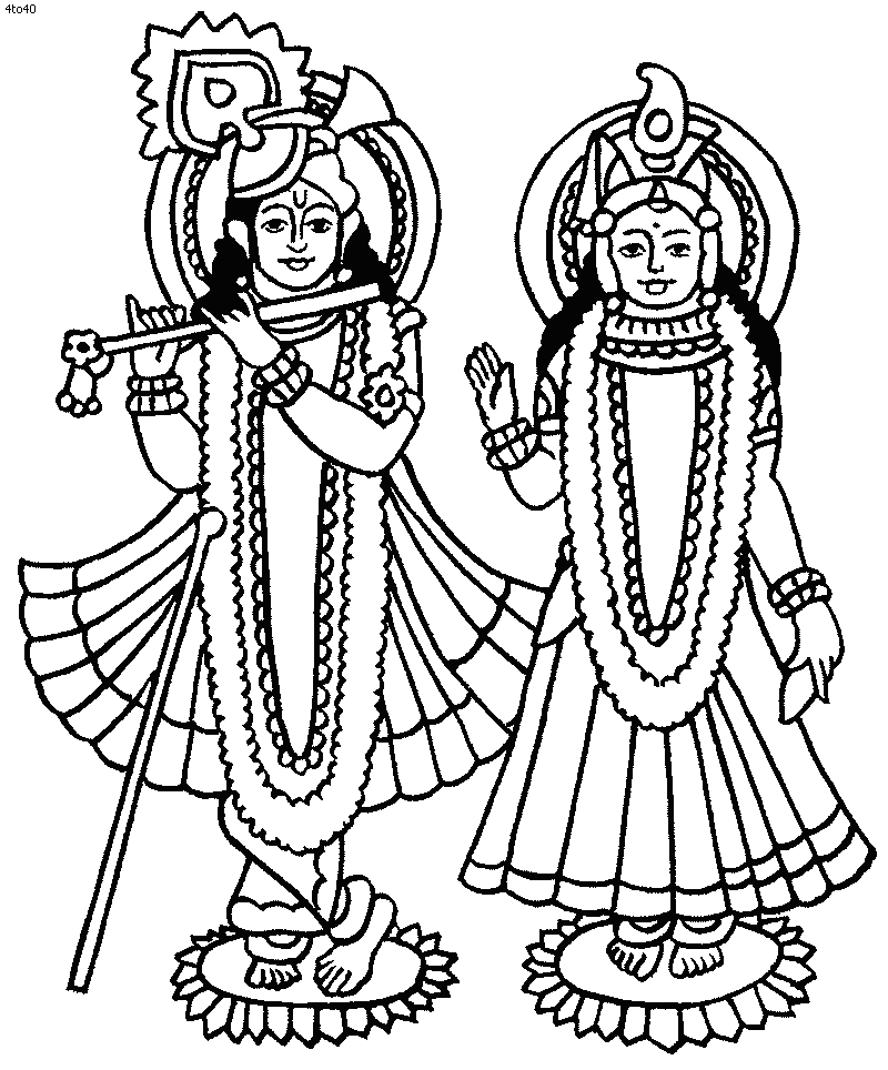 Dessin à colorier: Mythologie Hindou (Dieux et Déesses) #109286 - Coloriages à Imprimer Gratuits