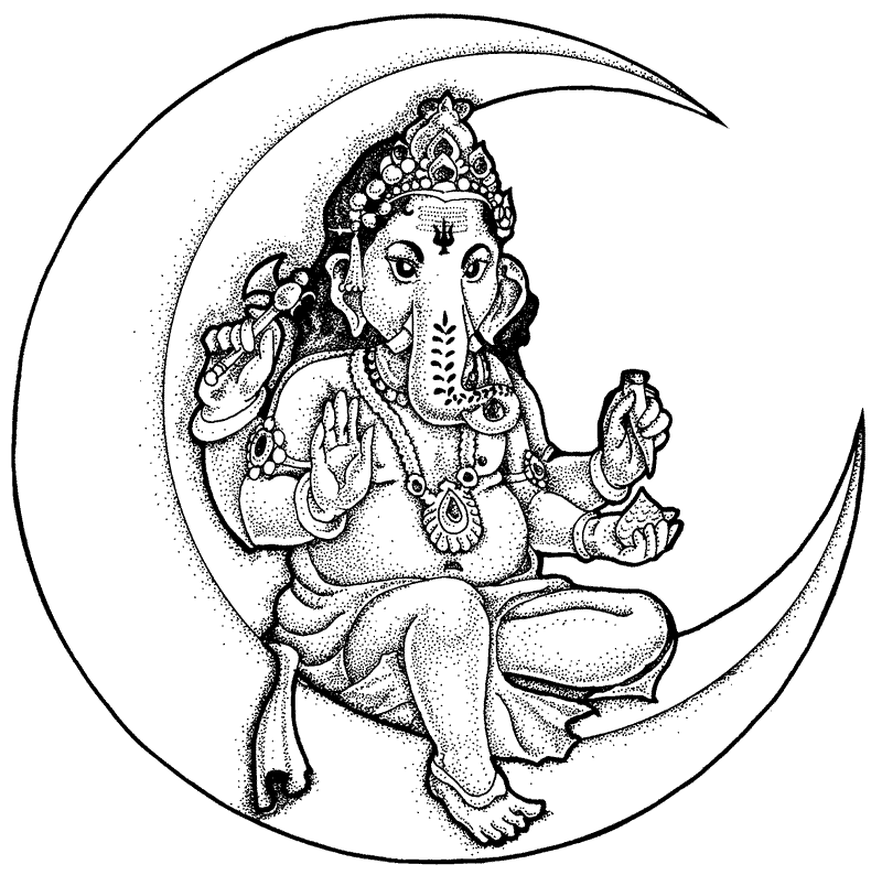 Dessin à colorier: Mythologie Hindou (Dieux et Déesses) #109310 - Coloriages à Imprimer Gratuits