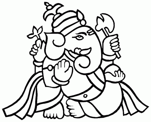 Dessin à colorier: Mythologie Hindou (Dieux et Déesses) #109314 - Coloriages à Imprimer Gratuits