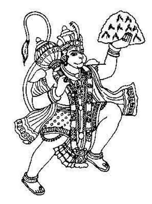 Dessin à colorier: Mythologie Hindou (Dieux et Déesses) #109321 - Coloriages à Imprimer Gratuits