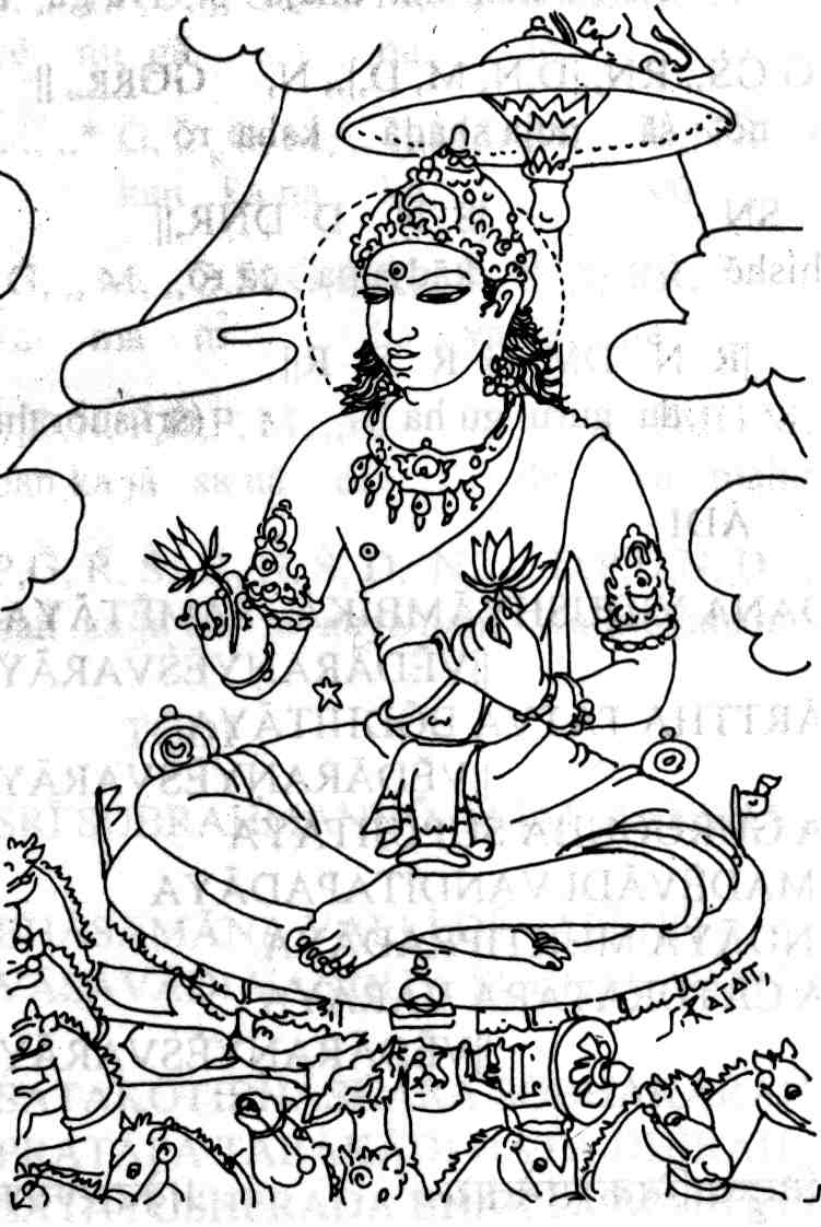 Dessin à colorier: Mythologie Hindou (Dieux et Déesses) #109336 - Coloriages à Imprimer Gratuits