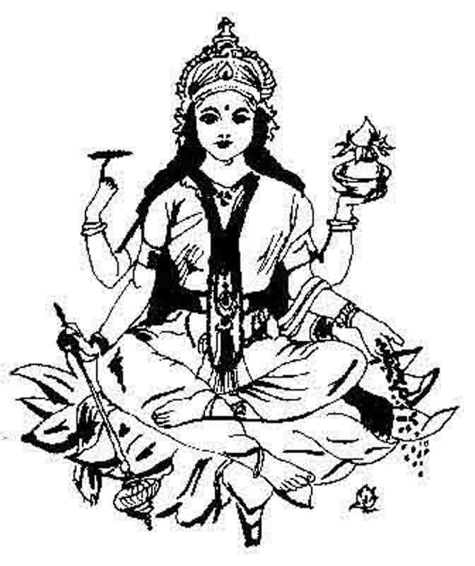 Dessin à colorier: Mythologie Hindou (Dieux et Déesses) #109350 - Coloriages à Imprimer Gratuits
