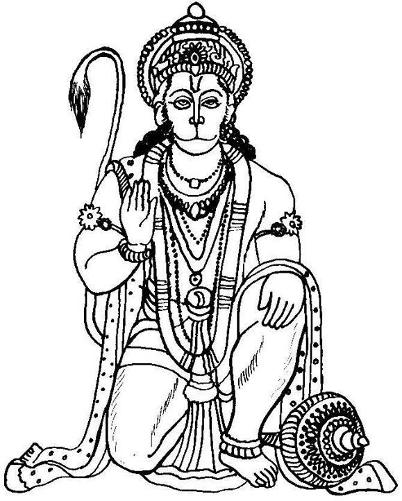Dessin à colorier: Mythologie Hindou (Dieux et Déesses) #109355 - Coloriages à Imprimer Gratuits