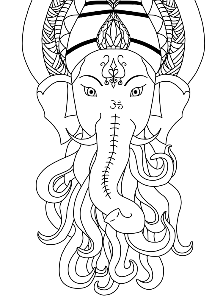 Dessin à colorier: Mythologie Hindou (Dieux et Déesses) #109368 - Coloriages à Imprimer Gratuits