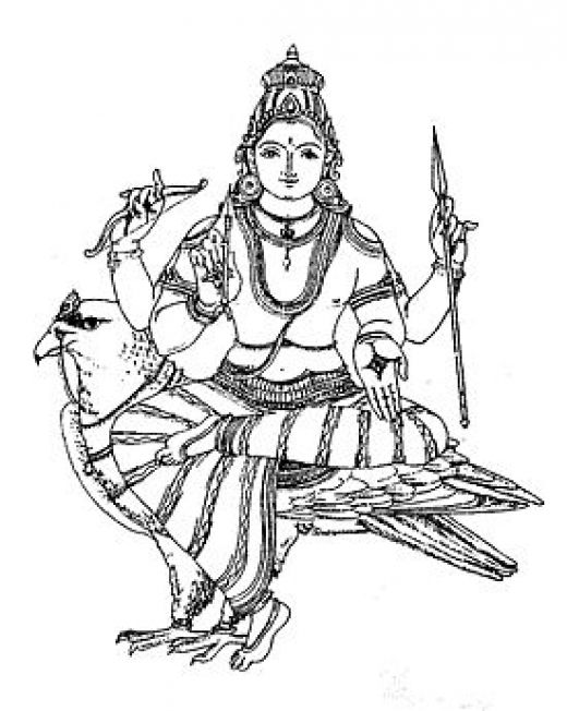 Dessin à colorier: Mythologie Hindou (Dieux et Déesses) #109419 - Coloriages à Imprimer Gratuits