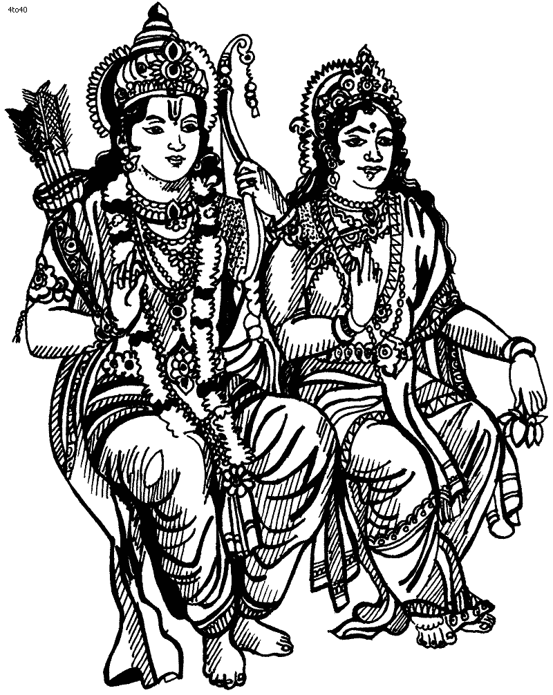 Dessin à colorier: Mythologie Hindou (Dieux et Déesses) #109460 - Coloriages à Imprimer Gratuits