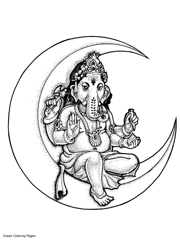 Dessin à colorier: Mythologie Hindou (Dieux et Déesses) #109471 - Coloriages à Imprimer Gratuits