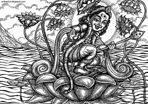 Dessin à colorier: Mythologie Hindou (Dieux et Déesses) #109497 - Coloriages à Imprimer Gratuits