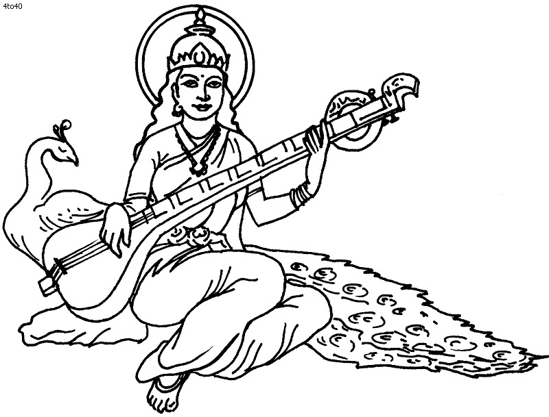 Dessin à colorier: Mythologie Hindou (Dieux et Déesses) #109507 - Coloriages à Imprimer Gratuits