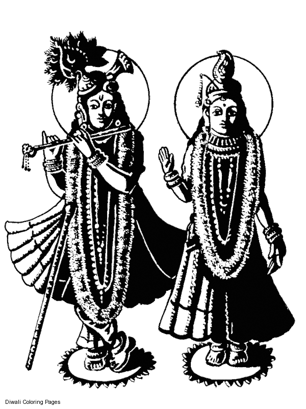 Dessin à colorier: Mythologie Hindou (Dieux et Déesses) #109573 - Coloriages à Imprimer Gratuits