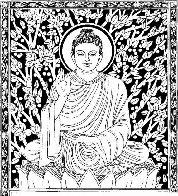 Dessin à colorier: Mythologie Hindou: Bouddha (Dieux et Déesses) #89504 - Coloriages à Imprimer Gratuits