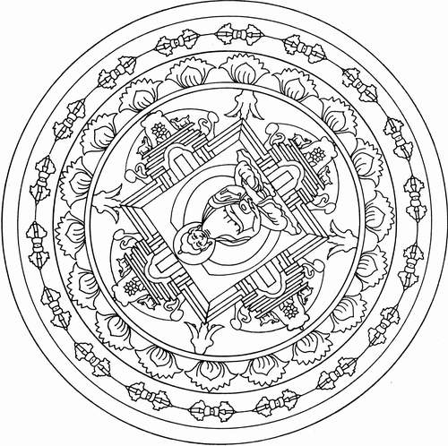 Dessin à colorier: Mythologie Hindou: Bouddha (Dieux et Déesses) #89567 - Coloriages à Imprimer Gratuits
