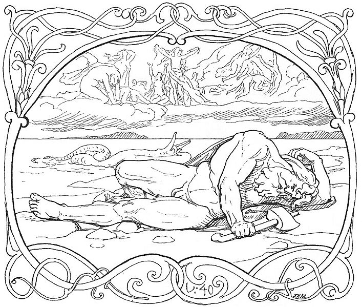 Dessin à colorier: Mythologie Nordique (Dieux et Déesses) #110577 - Coloriages à Imprimer Gratuits