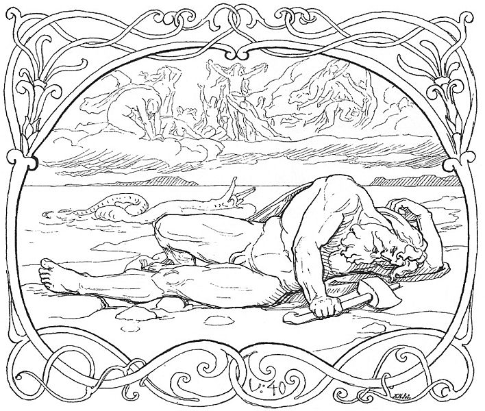 Dessin à colorier: Mythologie Nordique (Dieux et Déesses) #110625 - Coloriages à Imprimer Gratuits