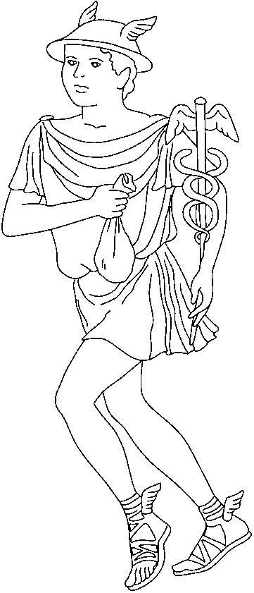 Dessin à colorier: Mythologie Romaine (Dieux et Déesses) #110134 - Coloriages à Imprimer Gratuits