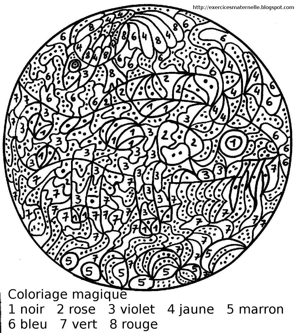 Coloriage Coloriage magique #126232 (Éducatifs) – Dessin à