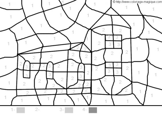 Dessin à colorier: Coloriage magique (Éducatifs) #126327 - Coloriages à Imprimer Gratuits