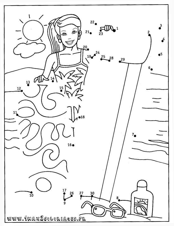 Dessin à colorier: Coloriage point à point (Éducatifs) #125880 - Coloriages à Imprimer Gratuits