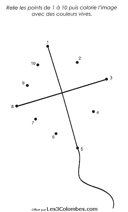 Dessin à colorier: Coloriage point à point (Éducatifs) #125892 - Coloriages à Imprimer Gratuits