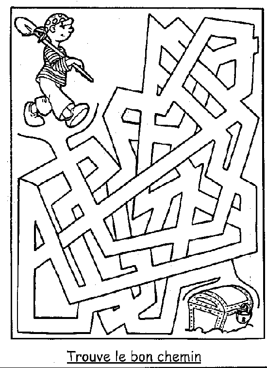 Dessin à colorier: Labyrinthes (Éducatifs) #126439 - Coloriages à Imprimer Gratuits