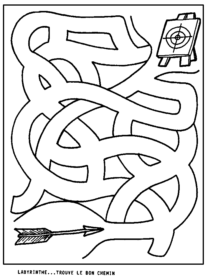 Dessin à colorier: Labyrinthes (Éducatifs) #126462 - Coloriages à Imprimer Gratuits