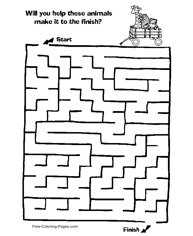 Dessin à colorier: Labyrinthes (Éducatifs) #126486 - Coloriages à Imprimer Gratuits