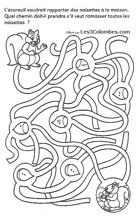 Dessin à colorier: Labyrinthes (Éducatifs) #126494 - Coloriages à Imprimer Gratuits
