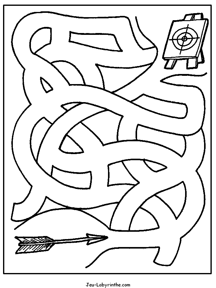 Dessin à colorier: Labyrinthes (Éducatifs) #126501 - Coloriages à Imprimer Gratuits