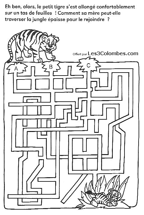 Dessin à colorier: Labyrinthes (Éducatifs) #126502 - Coloriages à Imprimer Gratuits