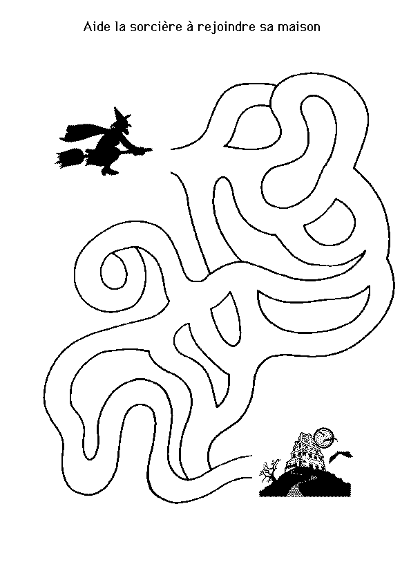 Dessin à colorier: Labyrinthes (Éducatifs) #126512 - Coloriages à Imprimer Gratuits