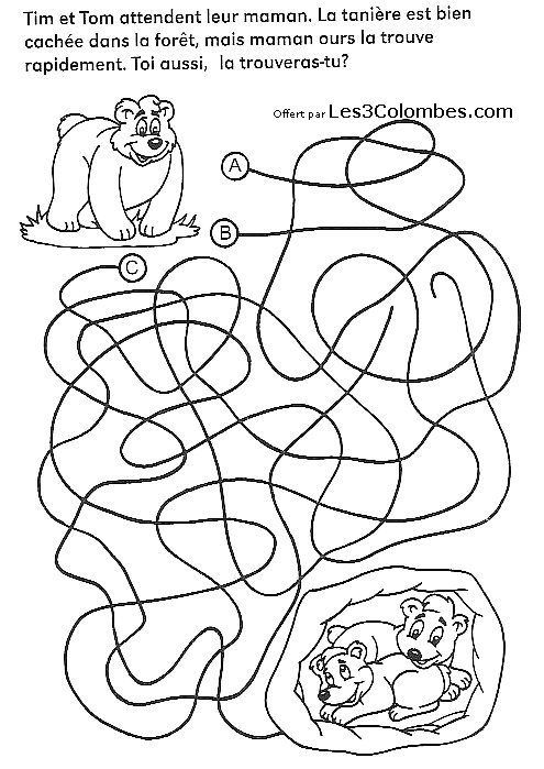 Dessin à colorier: Labyrinthes (Éducatifs) #126535 - Coloriages à Imprimer Gratuits