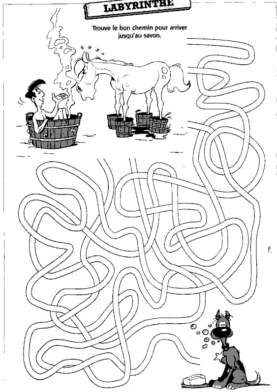 Dessin à colorier: Labyrinthes (Éducatifs) #126548 - Coloriages à Imprimer Gratuits