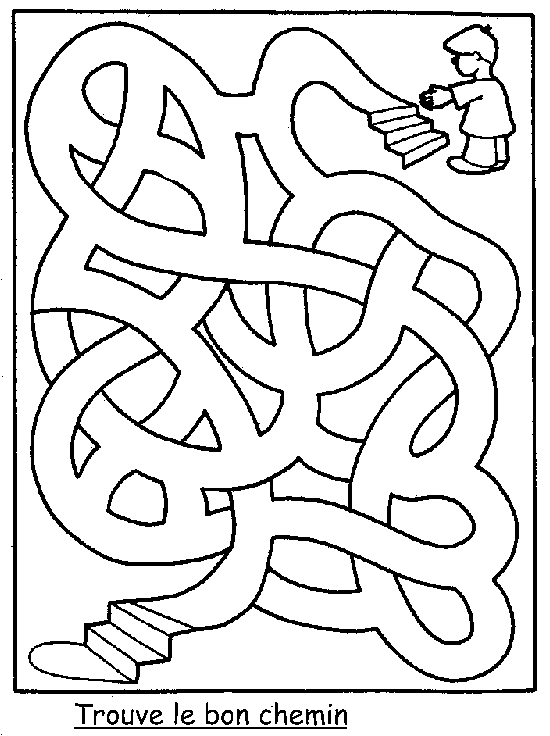 Dessin à colorier: Labyrinthes (Éducatifs) #126552 - Coloriages à Imprimer Gratuits