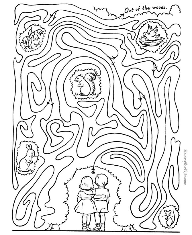 Dessin à colorier: Labyrinthes (Éducatifs) #126565 - Coloriages à Imprimer Gratuits