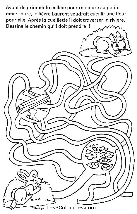 Dessin à colorier: Labyrinthes (Éducatifs) #126583 - Coloriages à Imprimer Gratuits
