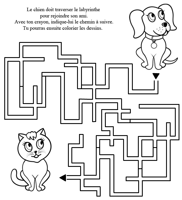 Dessin à colorier: Labyrinthes (Éducatifs) #126605 - Coloriages à Imprimer Gratuits