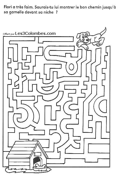 Dessin à colorier: Labyrinthes (Éducatifs) #126613 - Coloriages à Imprimer Gratuits