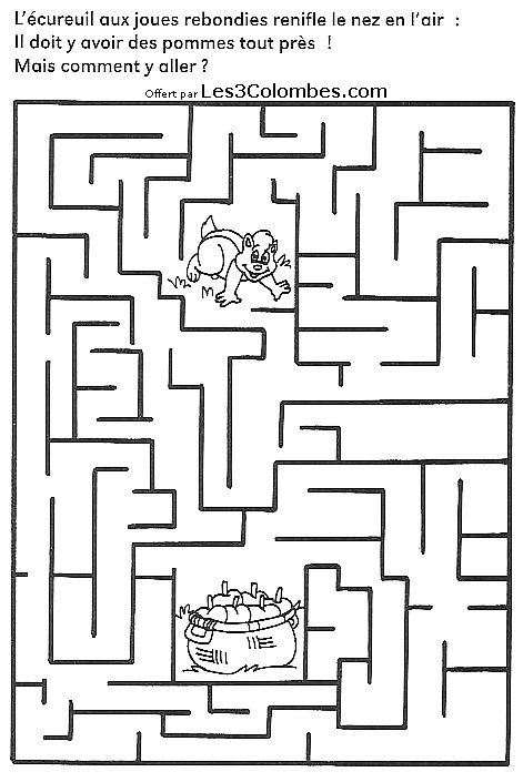 Dessin à colorier: Labyrinthes (Éducatifs) #126653 - Coloriages à Imprimer Gratuits