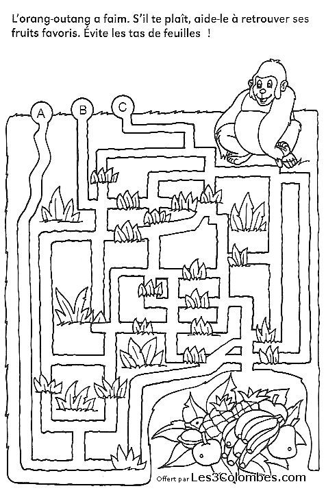 Dessin à colorier: Labyrinthes (Éducatifs) #126712 - Coloriages à Imprimer Gratuits