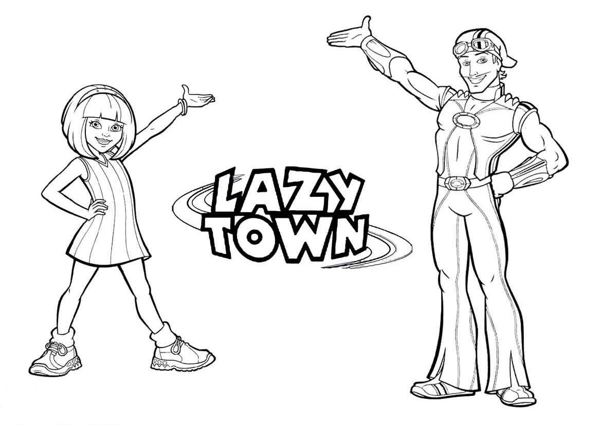 Dessin à colorier: Bienvenue à Lazy Town (Émissions de Télévision) #150805 - Coloriages à imprimer
