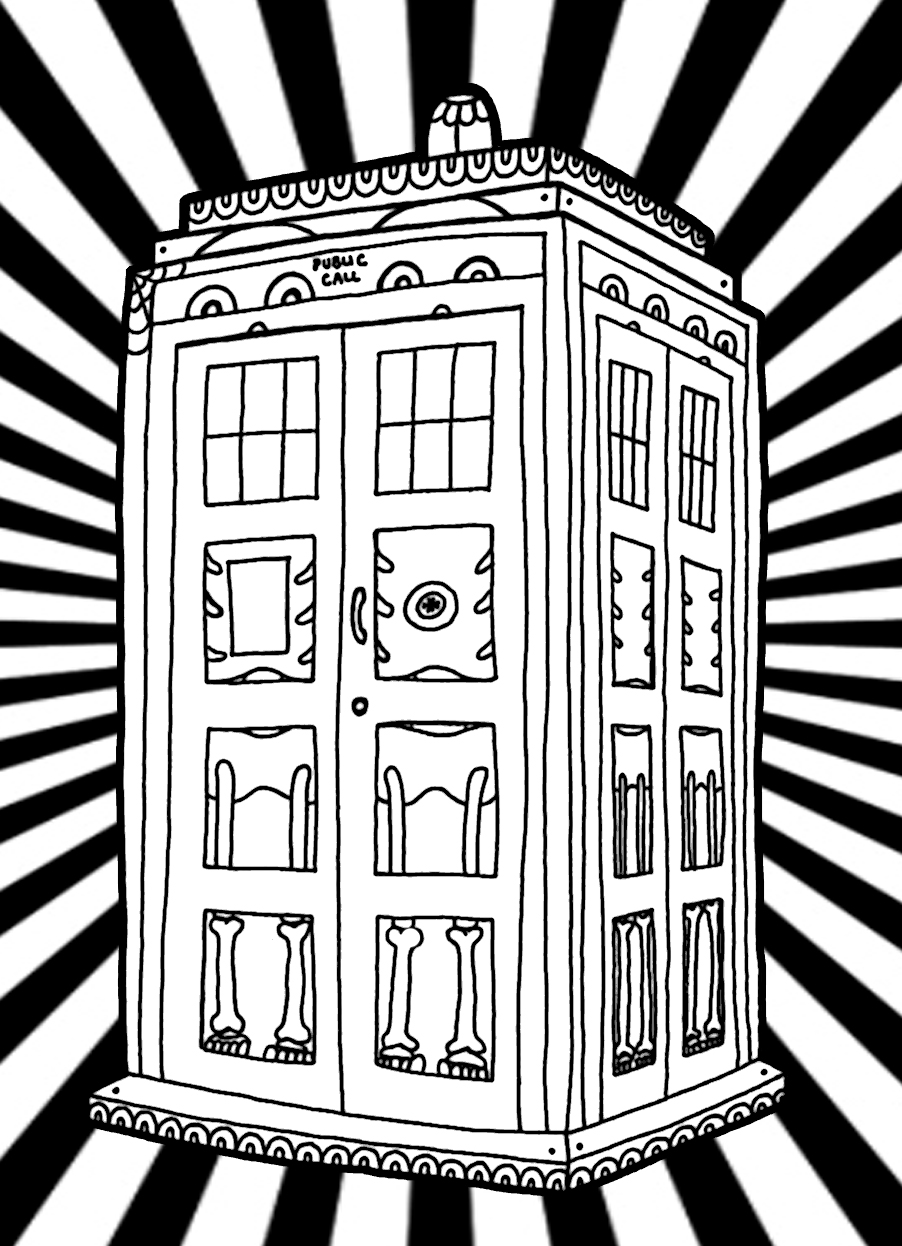 Dessin à colorier: Doctor Who (Émissions de Télévision) #153116 - Coloriages à Imprimer Gratuits