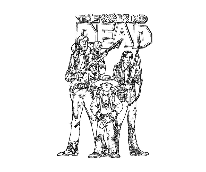 Dessin à colorier: The Walking Dead (Émissions de Télévision) #151985 - Coloriages à Imprimer Gratuits